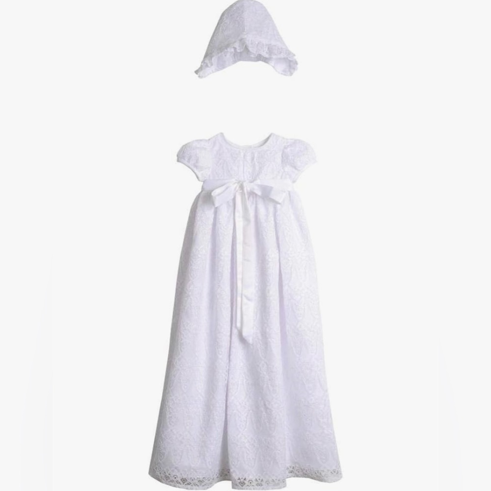 PIPPA & JULIE Baby Girls' Christening Gown Set,